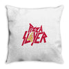 pizza slayer Throw Pillow