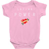 latina power with cute heart Baby Bodysuit