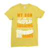 My Son Is Super Awesome His Daddy Ladies Fitted T-Shirt