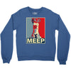 beaker meep poster, ideal birthday gift or present Crewneck Sweatshirt