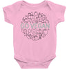 go vegan 3 Baby Bodysuit