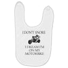 motorbike i don't snore biker's biker Baby Bibs