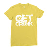get crunk 2 Ladies Fitted T-Shirt