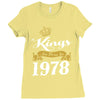 kings are born in 1978 Ladies Fitted T-Shirt