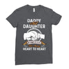 daddy and daughter  always heart to heart Ladies Fitted T-Shirt