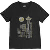 seattle skyline V-Neck Tee