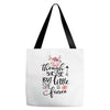Tough She Be But Little She Is Fierce Tote Bags