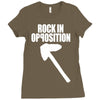 rock in opposition Ladies Fitted T-Shirt