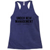 under new management just married Racerback Tank