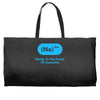 nerdy to the power of awesome Weekender Totes