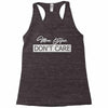 mom hair don't care Racerback Tank