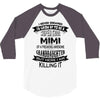 Super Cool Mimi Of A Freaking Awesome Granddaughter 3/4 Sleeve Shirt