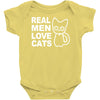 real men love cats Baby Onesie