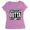 straight outta loot lake Women's Triblend Scoop T-shirt