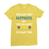 you can't buy happiness, but you can adopt a cat and that's pretty muc Ladies Fitted T-Shirt