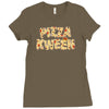 pizza kween Ladies Fitted T-Shirt
