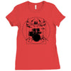 drumer vitruvian Ladies Fitted T-Shirt