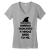 Sharks Dedicated A Whole Week To Me Women's V-Neck T-Shirt