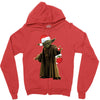 yoda christmas Zipper Hoodie