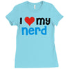 i love my nerd Ladies Fitted T-Shirt