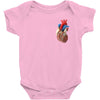 realistic human heart Baby Bodysuit