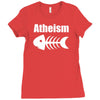 atheism fish skeleton Ladies Fitted T-Shirt