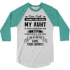 Dear Aunt, Thanks For Being My Aunt 3/4 Sleeve Shirt