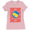 spaceship Ladies Fitted T-Shirt