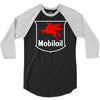mobil oil vintage logo 3/4 Sleeve Shirt