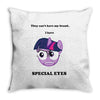 twilight has special eyes Throw Pillow