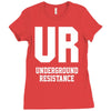 underground resistence Ladies Fitted T-Shirt