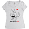 pregnant rex black color Women's Triblend Scoop T-shirt