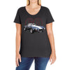 1960 ac cobra, `classic car ideal birthday gift present. Ladies Curvy T-Shirt