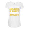 black without apology Maternity Scoop Neck T-shirt