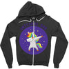 Unicorns Dab Zipper Hoodie