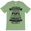 Super Cool Pops Of A Freaking Awesome Granddaughter T-Shirt