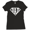 super dad diamond superhero Ladies Fitted T-Shirt