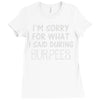 burpees workout Ladies Fitted T-Shirt