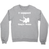 i support single moms Crewneck Sweatshirt