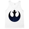 rebel logo with space pattern Tank Top