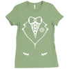 pixel tuxedo Ladies Fitted T-Shirt