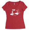 chess capture the pawn Women's Triblend Scoop T-shirt