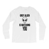 grey alien Long Sleeve Shirts
