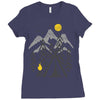 camp fire Ladies Fitted T-Shirt
