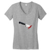 stabbed Women's V-Neck T-Shirt