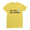 Want More Beer Please Black Ladies Fitted T-Shirt