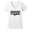 waynes world wayne stock waynestock t shirt 1 2 Women's V-Neck T-Shirt