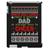 santa only comes once a year dad is always here to cheer iPad 3 and 4 Case