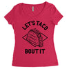 let's taco bout it Women's Triblend Scoop T-shirt