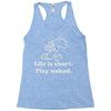life is short Racerback Tank